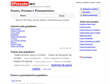 Tablet Screenshot of elpensador.info